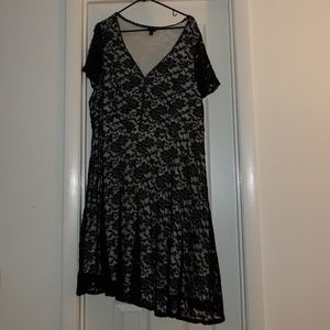 22/24 Womens Torrid Black Lace Dress (Size 3)